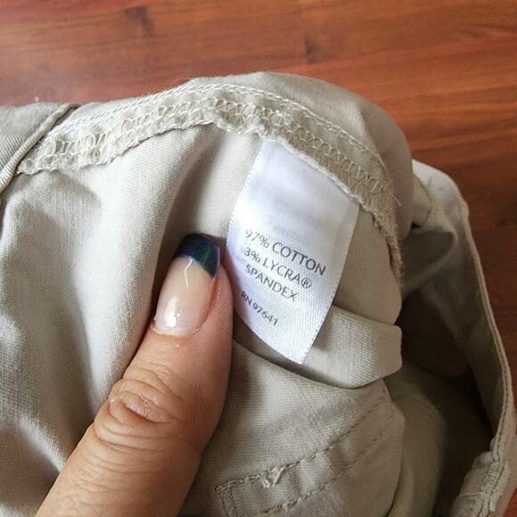 J.JILL CARPENTER CROP PANTS MULTIPOCKETS BEIGE SIZE 8 - Picture 5 of 11